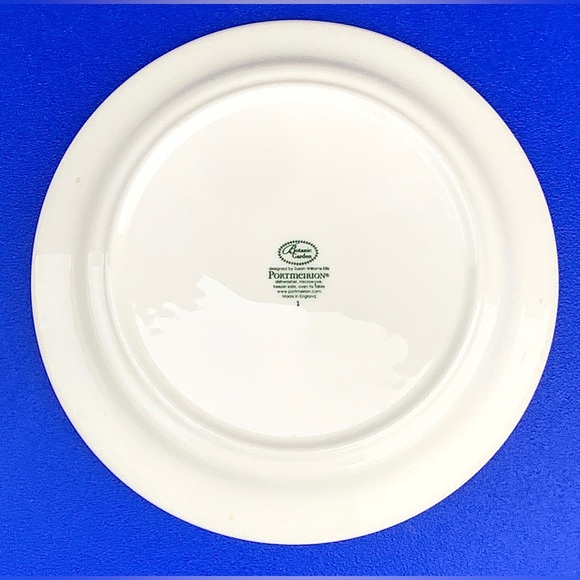 Vtg Discontinued Portmeirion Botanic Garden Treasure Flower Salad Plate - Picture 10 of 16